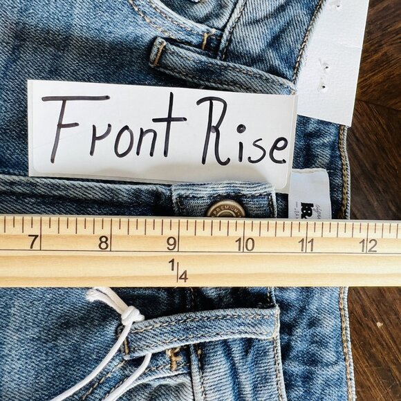 NWT I&M Jeans Women's Distressed Tom Girl High Rise Stretch Blue Jeans Size 3 - Picture 13 of 14